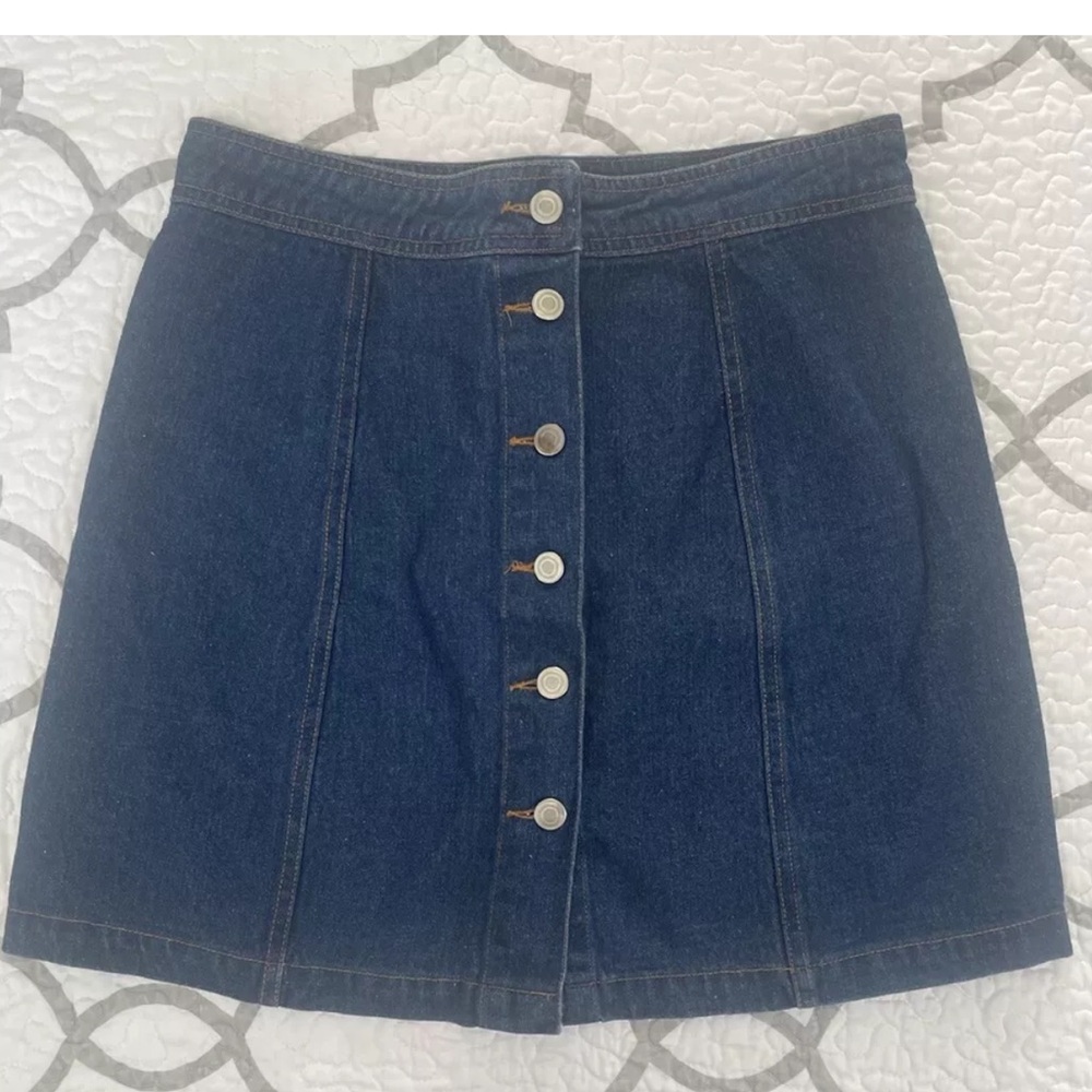 Sans Souci Button Down Denim Skirt Women’s Size Large (new without tags)